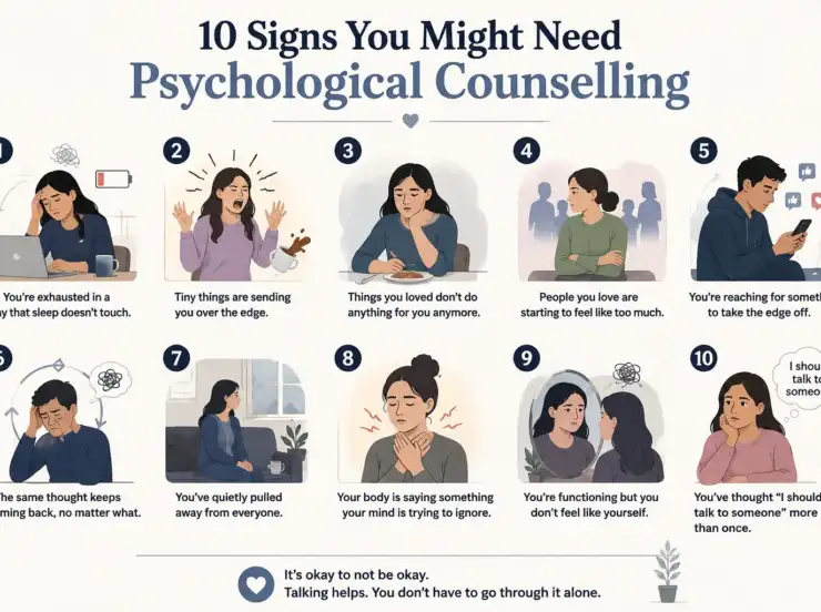 10 Signs You Should Consider Psychological Counselling Instead of Ignoring Your Emotions