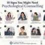 10 Signs You Should Consider Psychological Counselling Instead of Ignoring Your Emotions